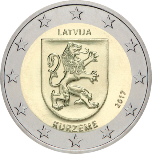 2017 Latvia Kurzeme 2 euro coin (1)
