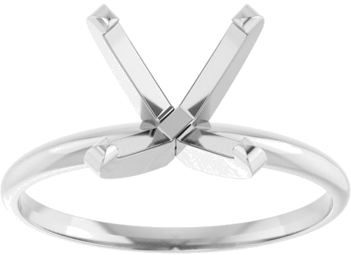 Sužadėtuvių Žiedas „Solitaire“ 585 Baltojo Aukso Square 6.5mm (3)