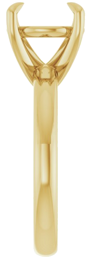 Sužadėtuvių Žiedas „Solitaire“ 585 Geltonojo Aukso Round 10mm (4)