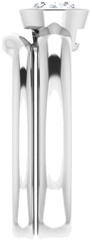 14K White 5.8 mm Round Engagement Ring Mounting (9)