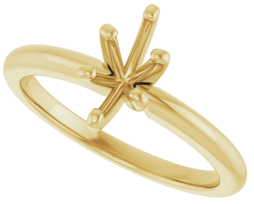 14K Yellow  8x4 mm Marquise Solitaire Engagement Ring Mounting (5)