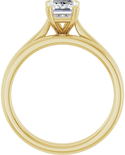 14K Yellow 7x5 mm Emerald Engagement Ring Mounting (7)