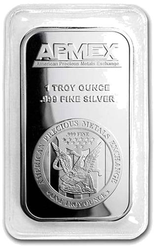 1 oz APMEX silver bar (3)