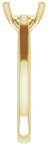 Sužadėtuvių Žiedas „Solitaire“ 585 Geltonojo Aukso Square 6.5mm (4)