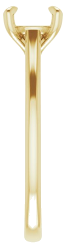 Sužadėtuvių Žiedas „Solitaire“ 585 Geltonojo Aukso Round 6.5mm (4)