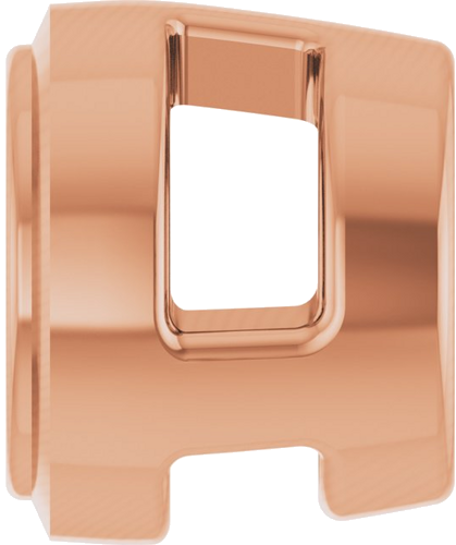 14K Rose 3 mm Round Slide Pendant Mounting (3)