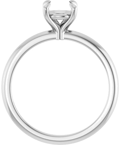 Sužadėtuvių Žiedas 585 Baltojo Aukso Round 6.5mm (2)