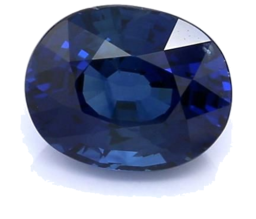2.58 carat BLUE BRILLIANTSTEP cut Oval Safyras (1)