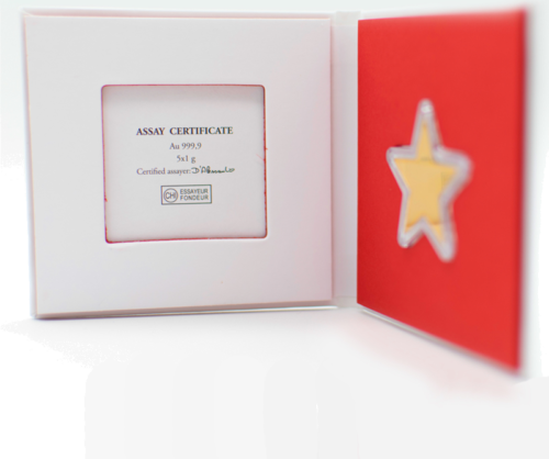 5 x 1 g CombiBar™ Gold Star Valcambi (4)