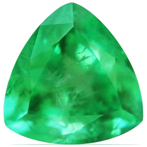 2.82 carat GREEN Trilliant Smaragdas (1)