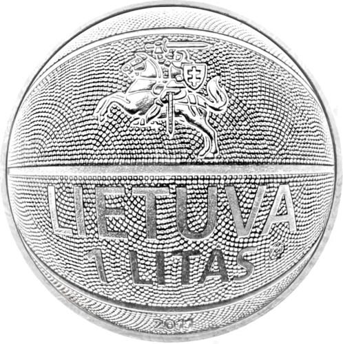 2011 Lietuva Krepšinis 1 lito moneta (2)