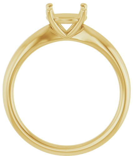 Sužadėtuvių Žiedas 14k yellow gold Round 7.4mm (2)
