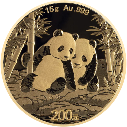 15 g Panda 2026 Kinija 200 juanių auksinė moneta (1)