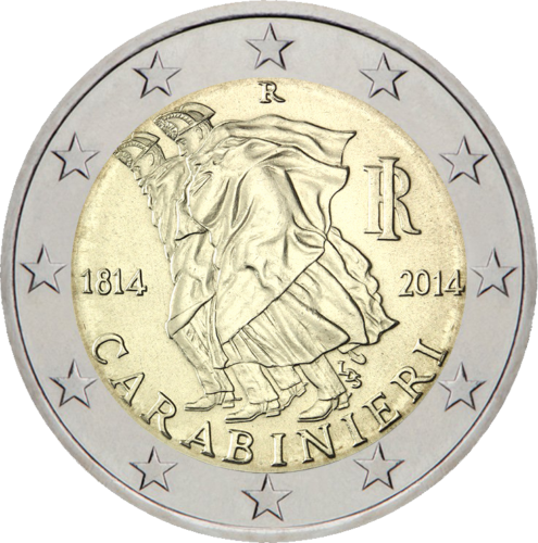 2014 Italy Arma dei Carabinieri 2 euro coin (1)