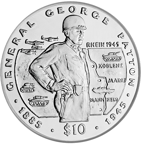 1995 Liberia General George Patton Silver Coin (1)