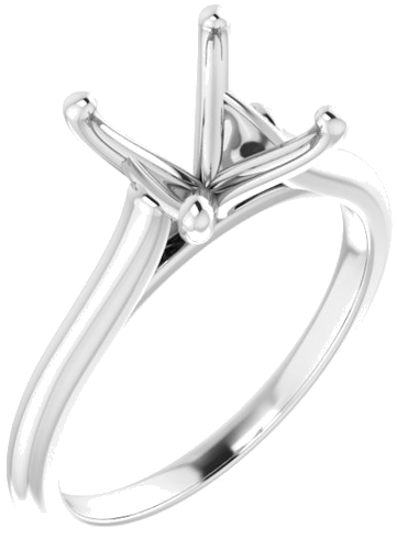 Sužadėtuvių Žiedas „Solitaire“ 950 Platinos Round 8.8mm (1)