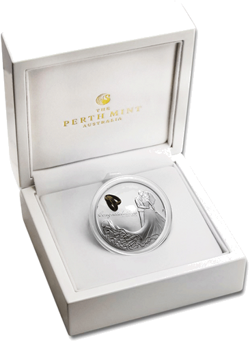 1 oz Congratulations Vestuvės sidabrinė moneta (2)