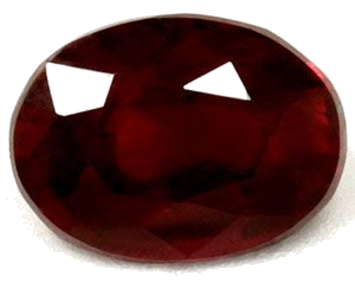 0.87 carat RED Oval Rubinas (1)