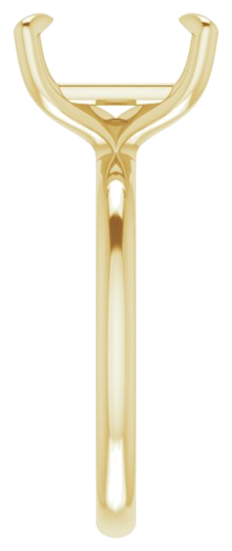 Sužadėtuvių Žiedas „Solitaire“ 750 Geltonojo Aukso Emerald 10mm x 8mm (4)