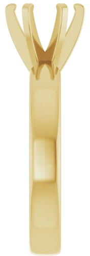 Sužadėtuvių Žiedas „Solitaire“ 585 Geltonojo Aukso Round 7mm (4)