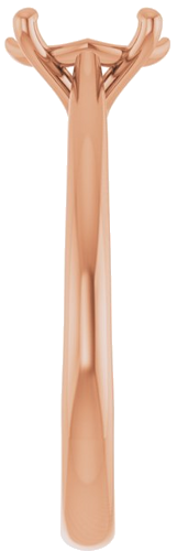 Sužadėtuvių Žiedas „Solitaire“ 585 Rožinis Aukso Oval 8mm x 6mm (4)