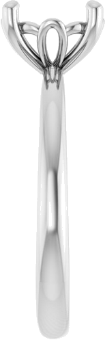 Sužadėtuvių Žiedas „Solitaire“ 585 Baltojo Aukso Round 8mm (4)