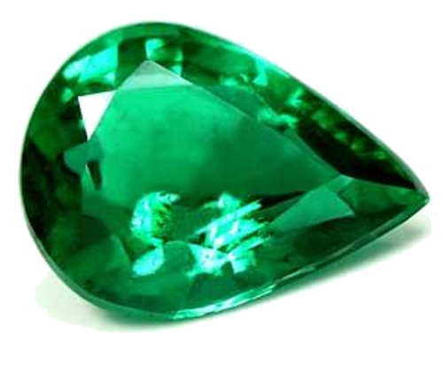 2.1 carat GREEN Pear Smaragdas (1)