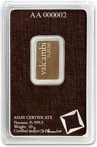 10 g Platinum Bar Valcambi (2)