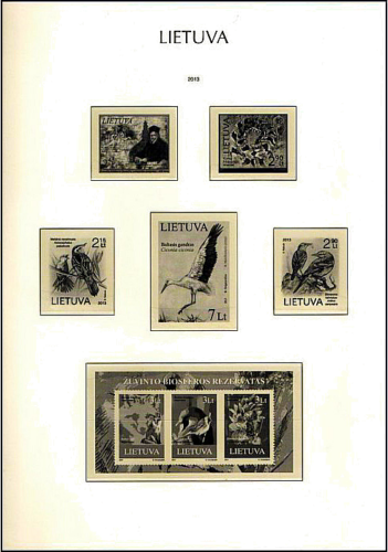 Illustrated stamp sheets Lithuania 2013 (1)