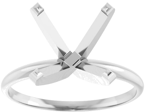 Sužadėtuvių Žiedas „Solitaire“ 585 Baltojo Aukso Square 8mm (3)