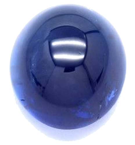 4.32 carat BLUE CABOCHON cut Oval Safyras (1)