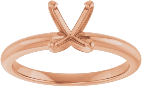 Sužadėtuvių Žiedas 14k rose gold Oval 8mm x 6mm (3)