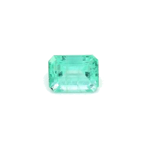 1.25 carat GREEN STEP cut Octagonal Smaragdas (1)
