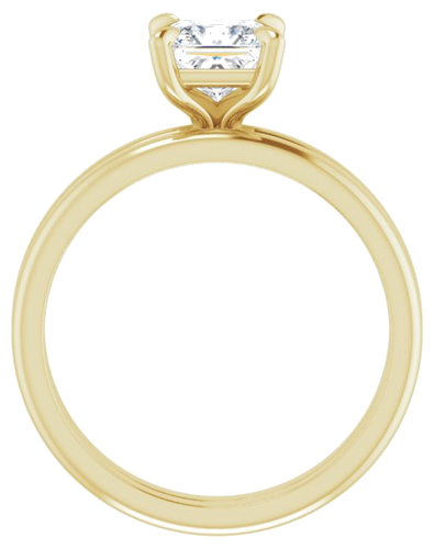 Sužadėtuvių Žiedas „Solitaire“ 585 Geltonojo Aukso Square 5.5mm (7)