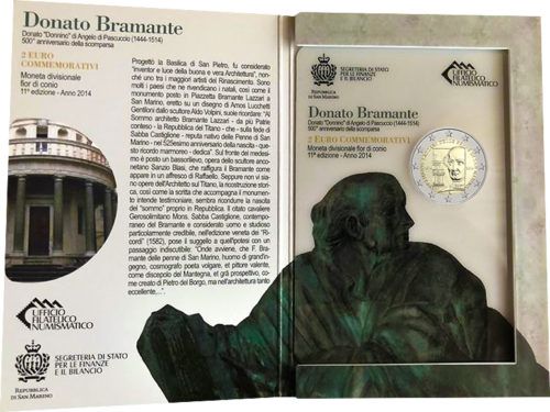 2014 San Marino Bramante 2 euro coin (4)