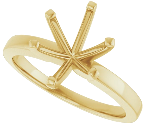 Sužadėtuvių Žiedas „Solitaire“ 585 Geltonojo Aukso Oval 10mm x 8mm (5)