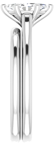 Sužadėtuvių Žiedas „Solitaire“ 585 Baltojo Aukso Marquise 8mm x 4mm (9)