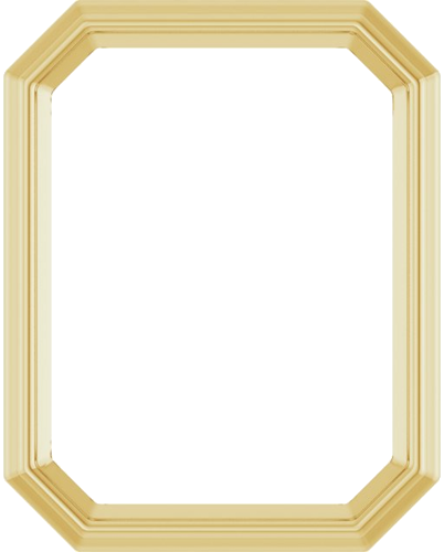 Pakabukas „Solitaire Slide“ 585 Geltonojo Aukso Emerald 8mm x 6mm (1)