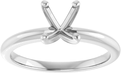 Sužadėtuvių Žiedas „Solitaire“ 950 Platinos Oval 8mm x 6mm (3)