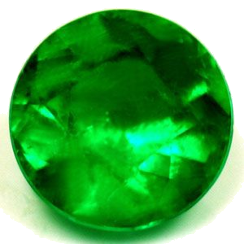 1.21 carat GREEN Round Smaragdas (1)