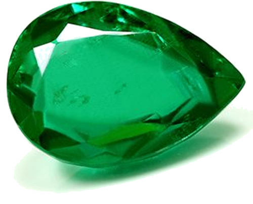 3.4 carat GREEN Pear Smaragdas (1)