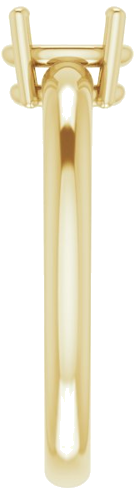 Sužadėtuvių Žiedas „Solitaire“ 585 Geltonojo Aukso Oval 7mm x 5mm (4)