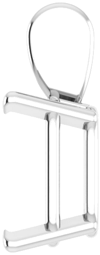 Pakabukas „Emerald 4-Prong Solitaire“ 417 Baltojo Aukso Emerald 8.5mm x 6mm (3)