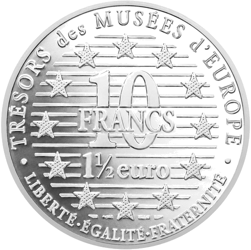 10 Frankų Van Gogh 1996 Prancūzija sidabrinė moneta (2)