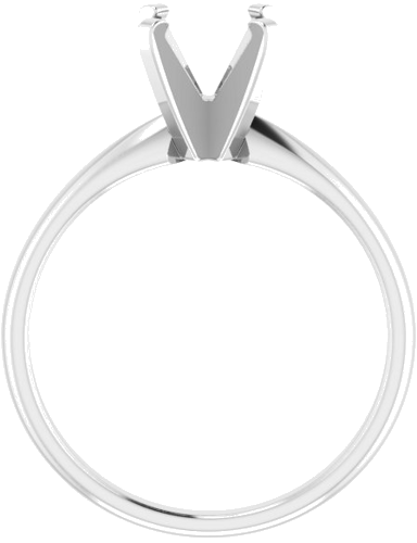 Sužadėtuvių Žiedas „Solitaire“ 585 Baltojo Aukso Round 7mm (2)