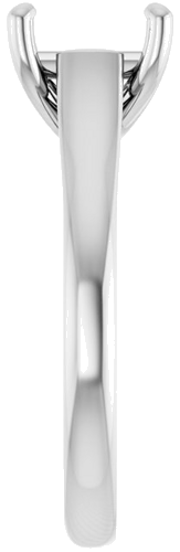 Sužadėtuvių Žiedas „Solitaire“ 585 Baltojo Aukso Square 6.5mm (4)