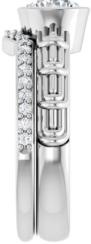 14K White 6.5 mm Round Solitaire Engagement Ring Mounting (9)