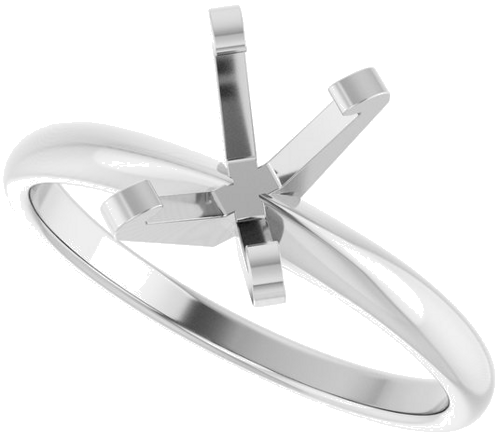 Sužadėtuvių Žiedas „Solitaire“ 585 Baltojo Aukso Emerald 7mm x 5mm (5)