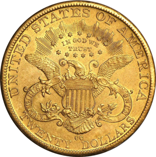 20$ Liberty Head/Double Eagle (1849-1907), USA, gold coin (2)