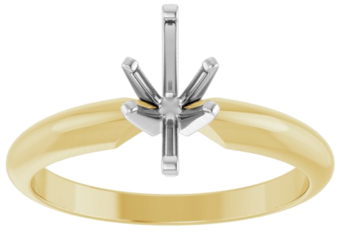 Sužadėtuvių Žiedas „Heavy Solitaire“ 585 Baltojo Ir Geltonojo Aukso Marquise 8.5mm x 4.5mm (3)